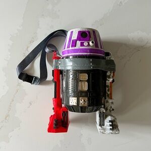 Disney Parks Star Wars Droid  2023 Light Up Popcorn Bucket with Lanyard New